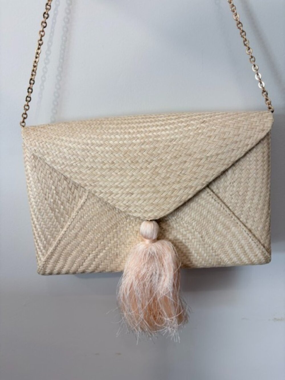 Kayu hand woven bag with crossbody chain